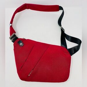 Red Crossbody Travel Bag